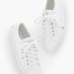 KEDS Jumpkick Lace-Up Leather Sneakers  Size 8